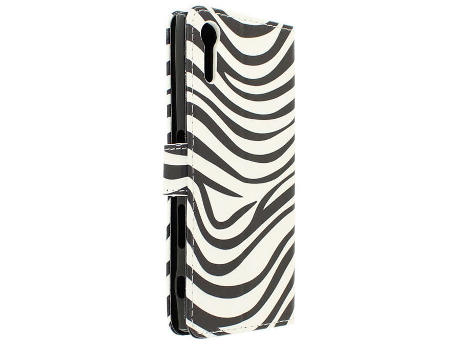 Zebra print Bookcase - Sony Xperia XZ / XZs hoesje