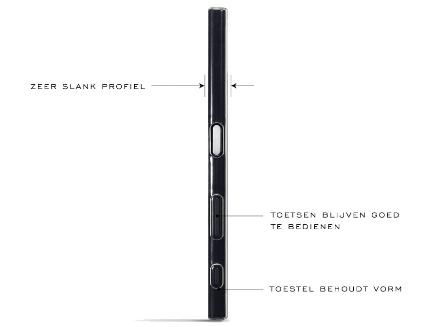 Transparant Sony Xperia XZ / XZs hoesje - TPU Skin