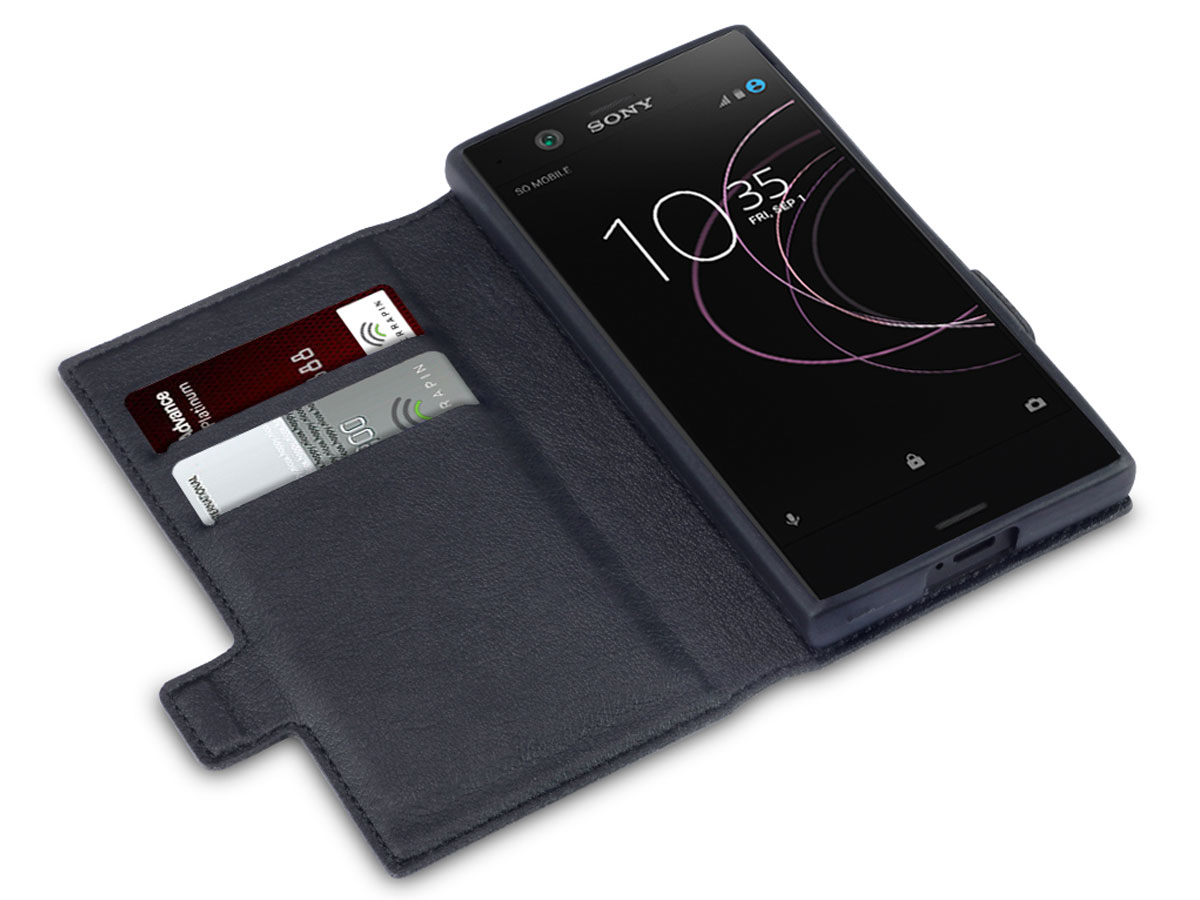 Covert Carbon Bookcase - Sony Xperia XZ1 Compact Hoesje
