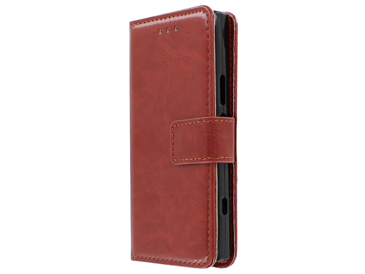 Bookcase Wallet Bruin - Sony Xperia XZ1 Compact hoesje