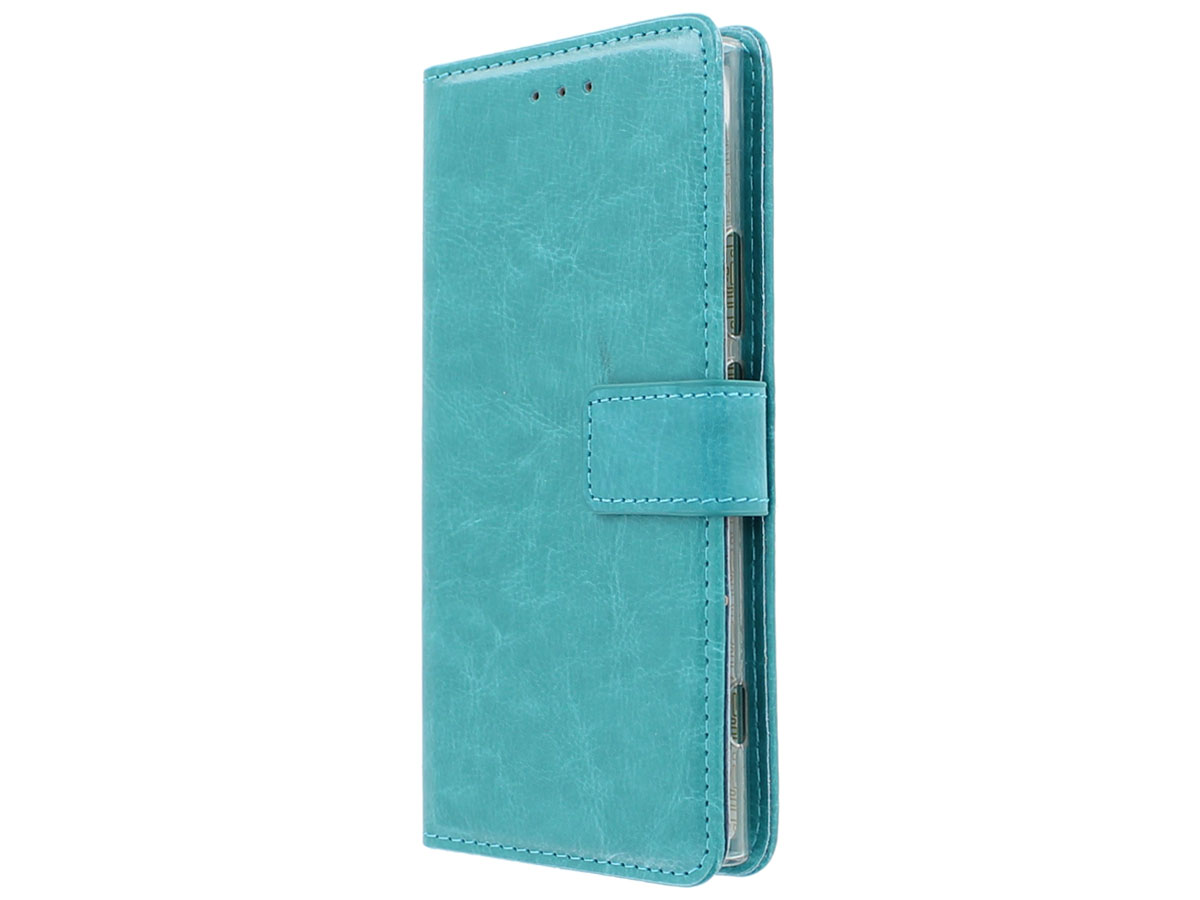 Bookcase Wallet Turquoise - Sony Xperia XZ1 hoesje