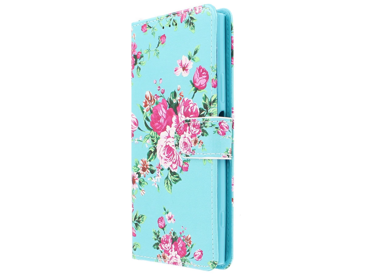 Flower Bookcase Wallet - Sony Xperia XZ1 hoesje