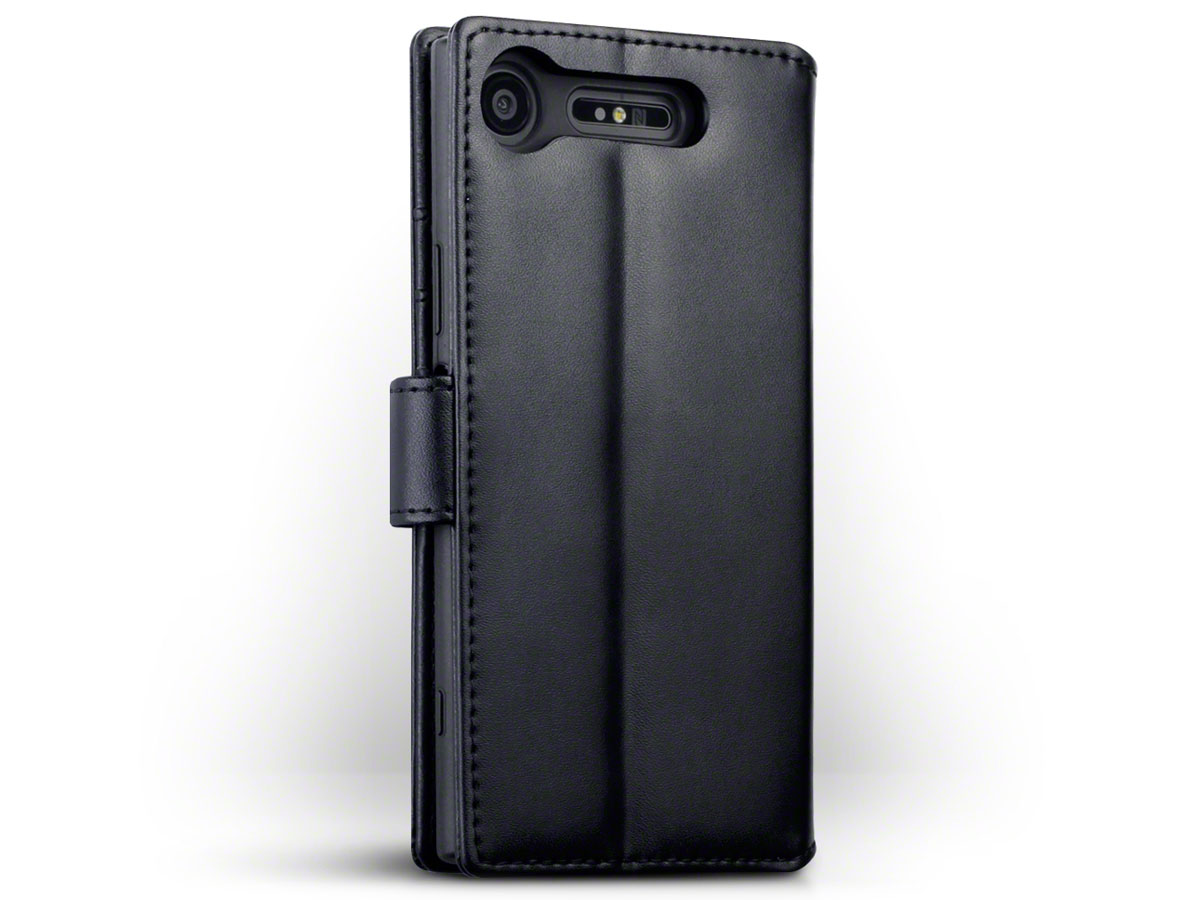 CaseBoutique Leather Case Zwart - Sony Xperia XZ1 Hoesje