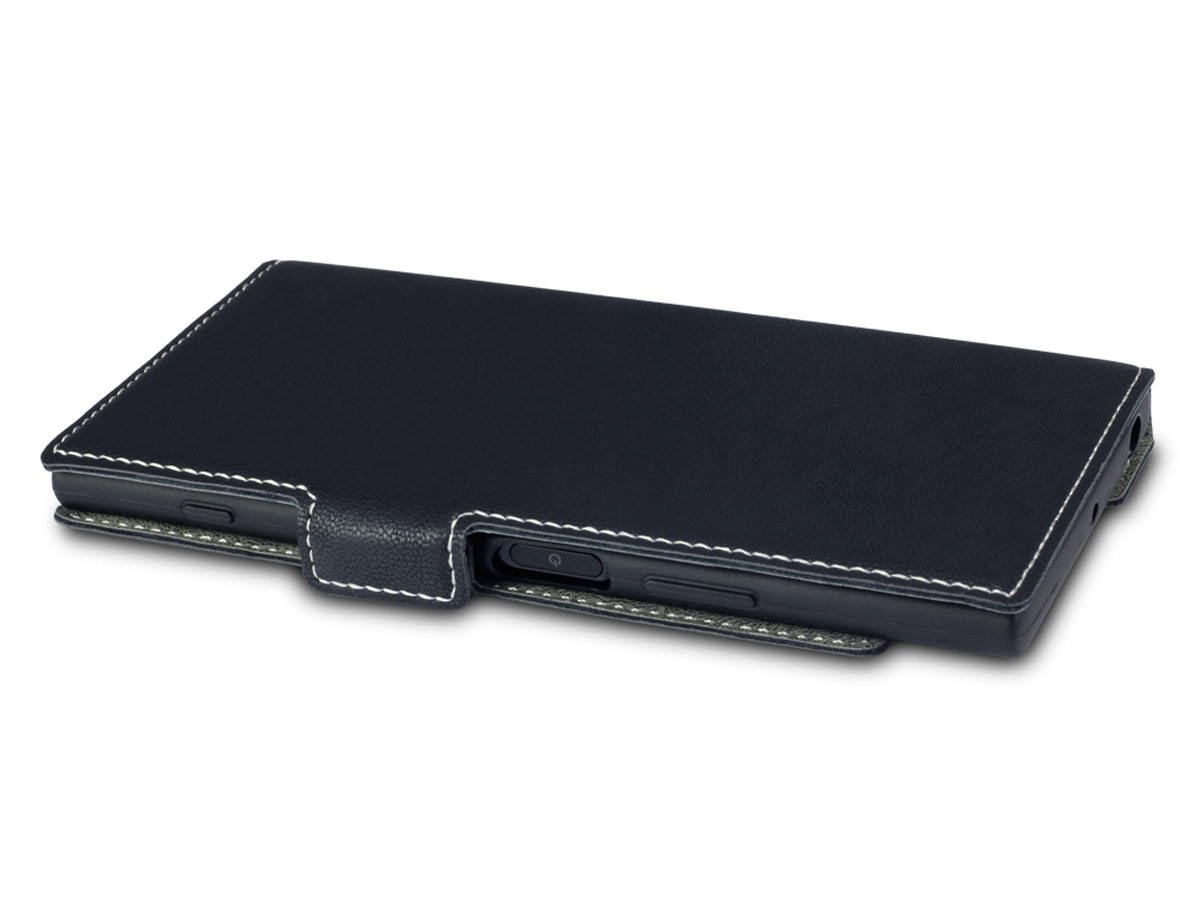 Covert Slim Bookcase Zwart - Sony Xperia XZ1 Hoesje