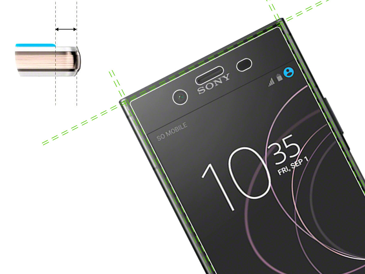 Sony Xperia XZ1 Screenprotector Tempered Glass