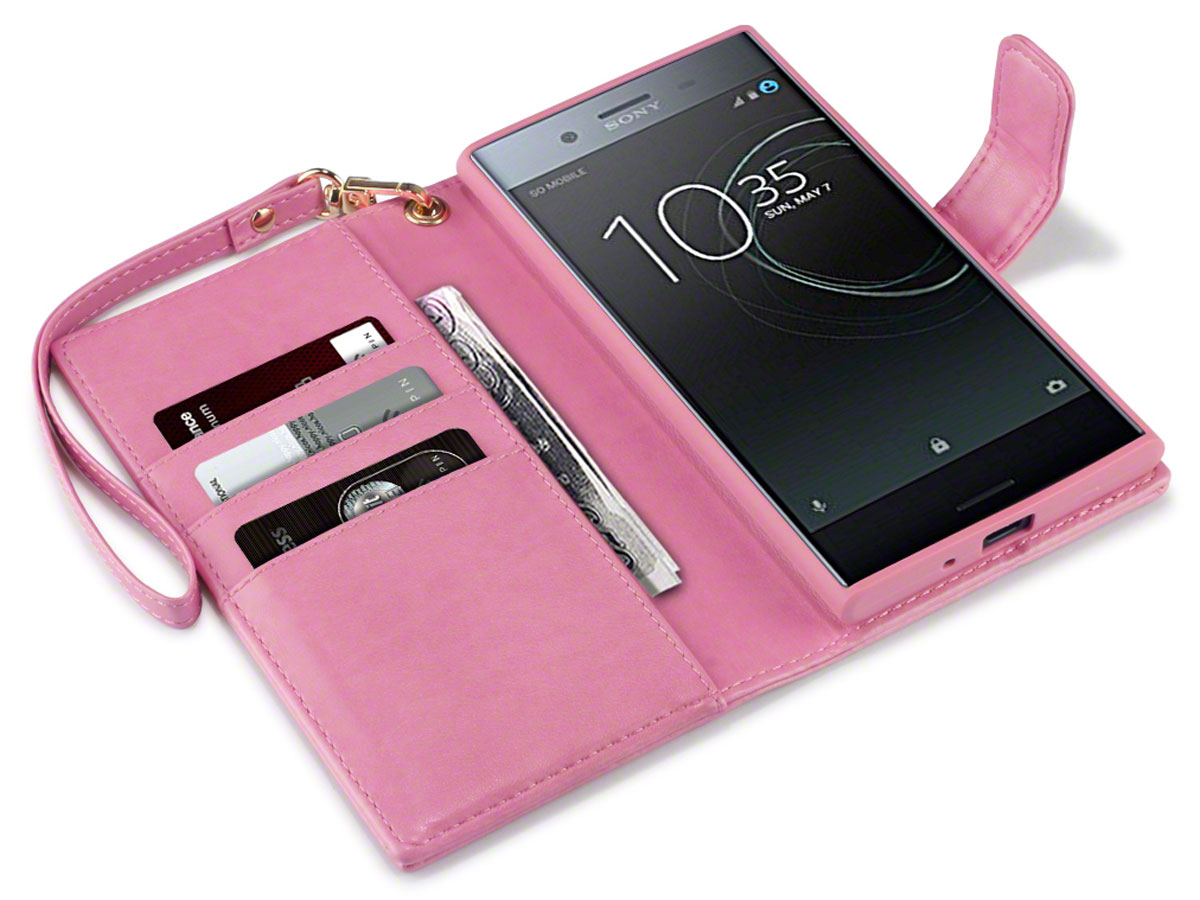 CaseBoutique Bookcase Rose - Sony Xperia XZ Premium Hoesje