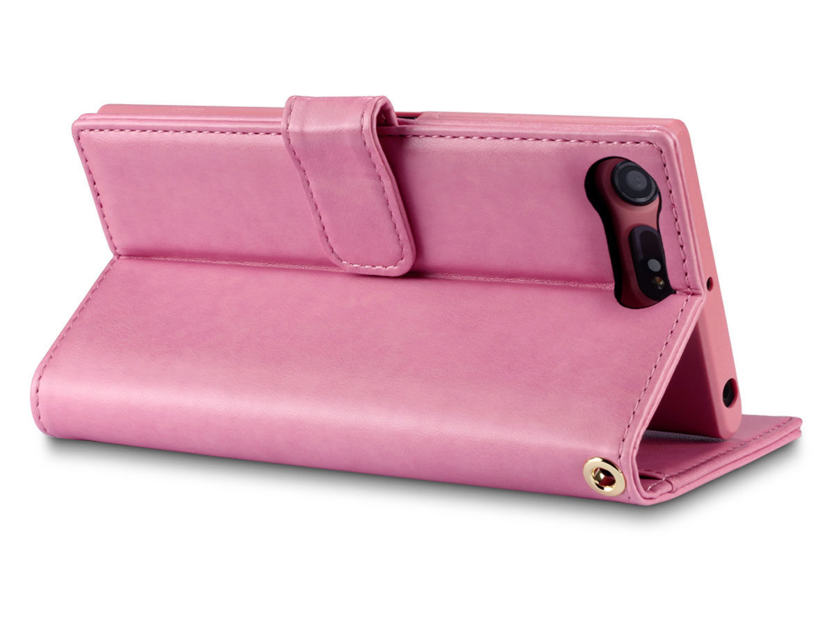 CaseBoutique Bookcase Rose - Sony Xperia XZ Premium Hoesje