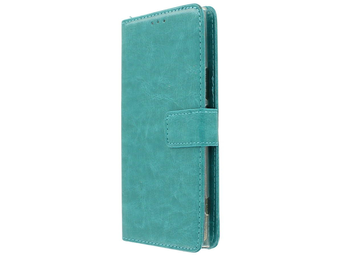 Wallet Bookcase Turqois - Sony Xperia XZ Premium hoesje