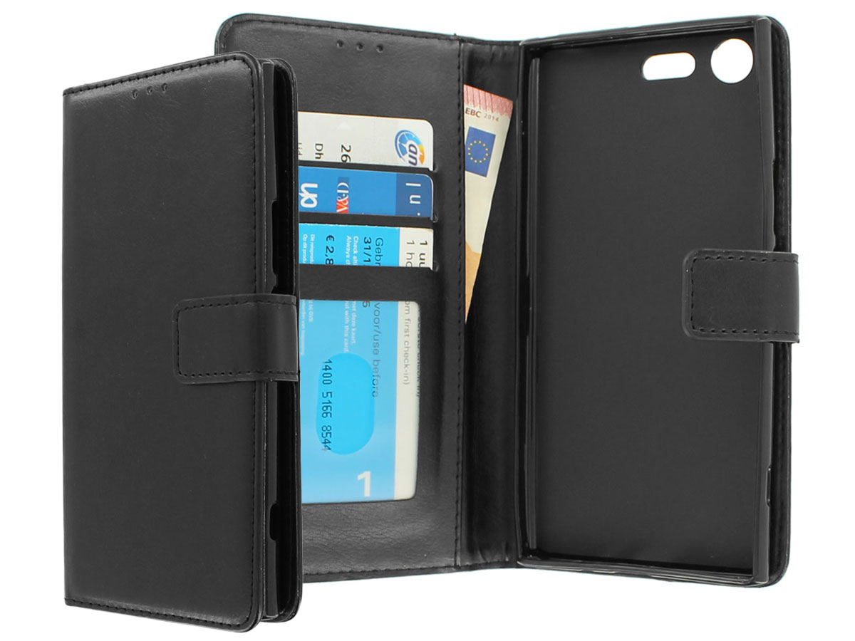 Wallet Bookcase Zwart - Sony Xperia XZ Premium hoesje