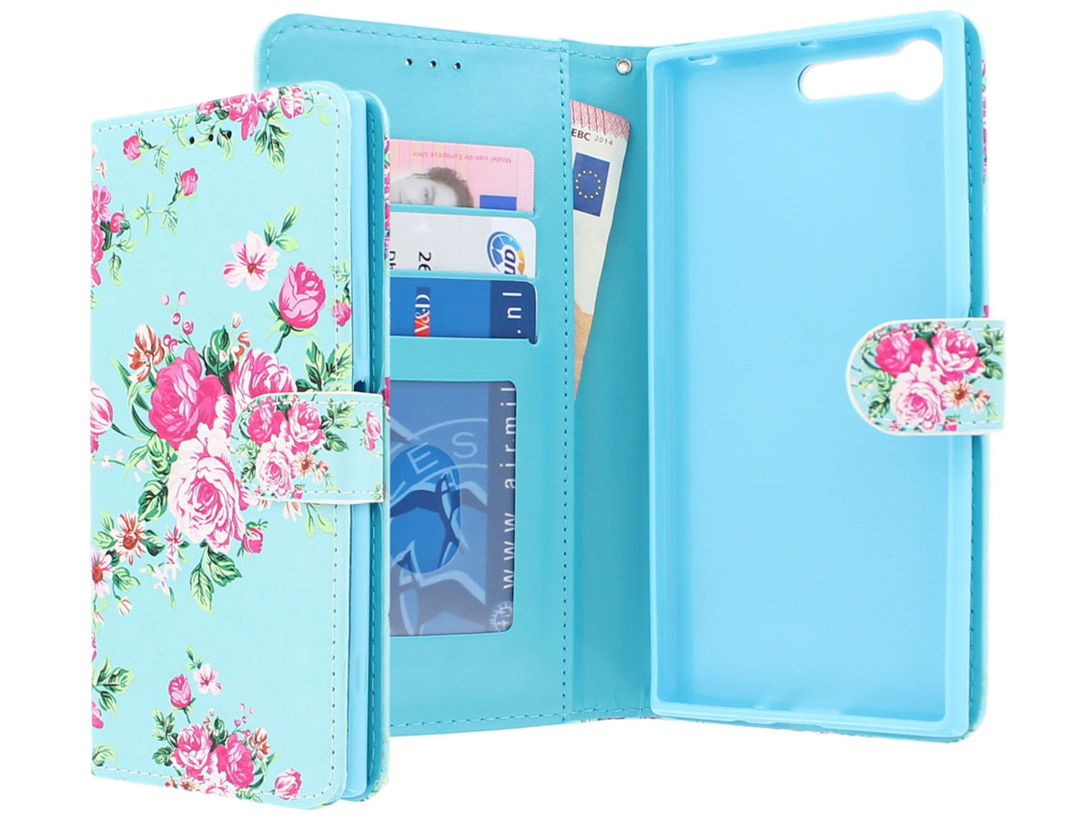 Flower Bookcase - Sony Xperia XZ Premium hoesje