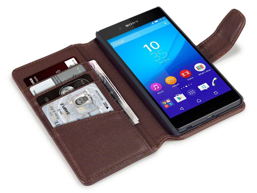 test Vierde tornado CaseBoutique Leather Wallet Case - Sony Xperia Z3 Plus hoesje