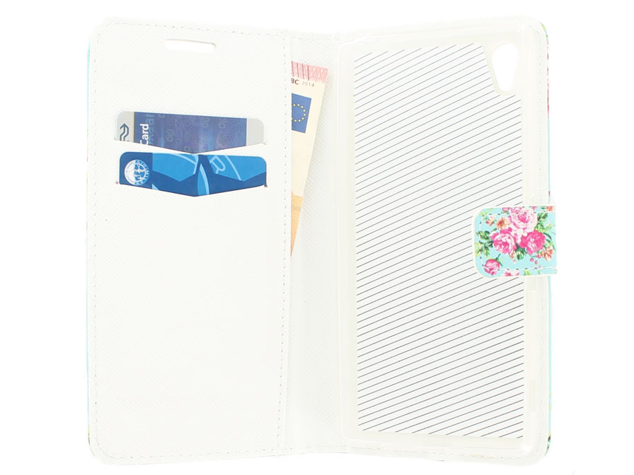 Sony Xperia Z3 Plus Hoesje Flower Book Case