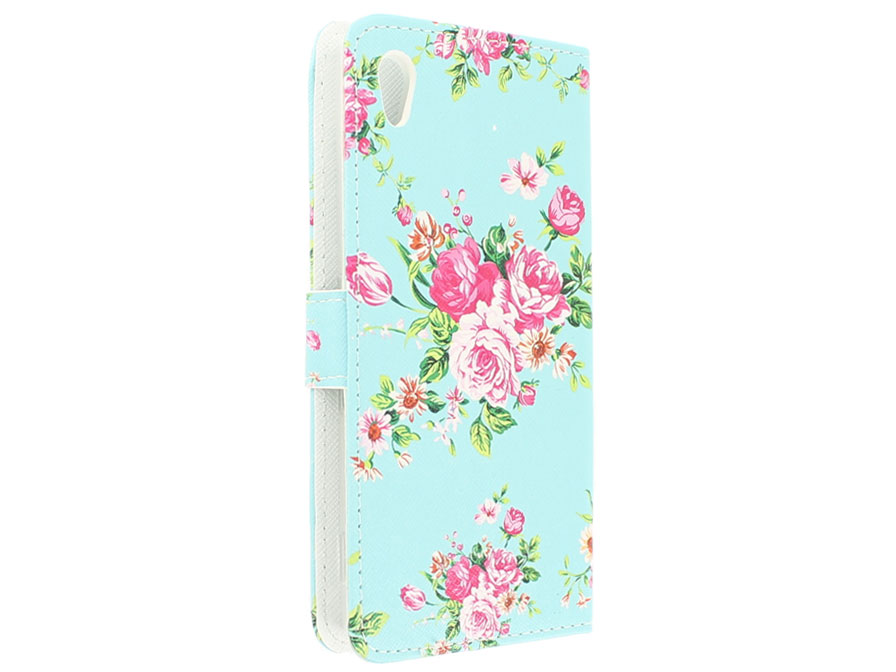 Sony Xperia Z3 Plus Hoesje Flower Book Case