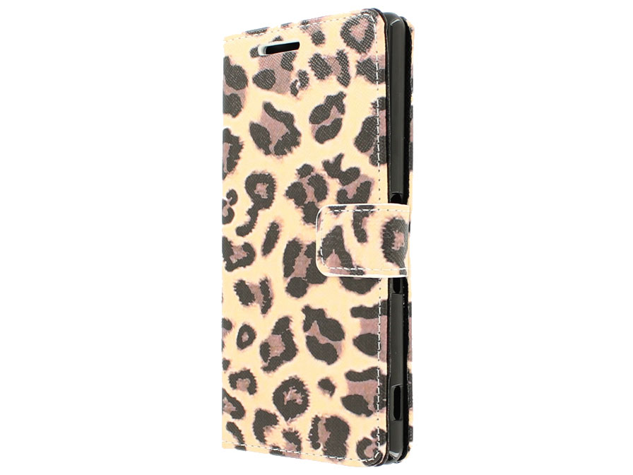 Leopard Book Case Hoesje voor Sony Xperia Z3 Plus
