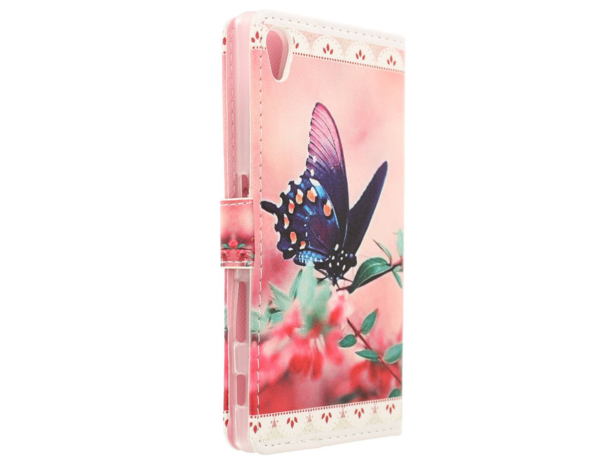 Butterfly Walletcase - Sony Xperia Z5 hoesje