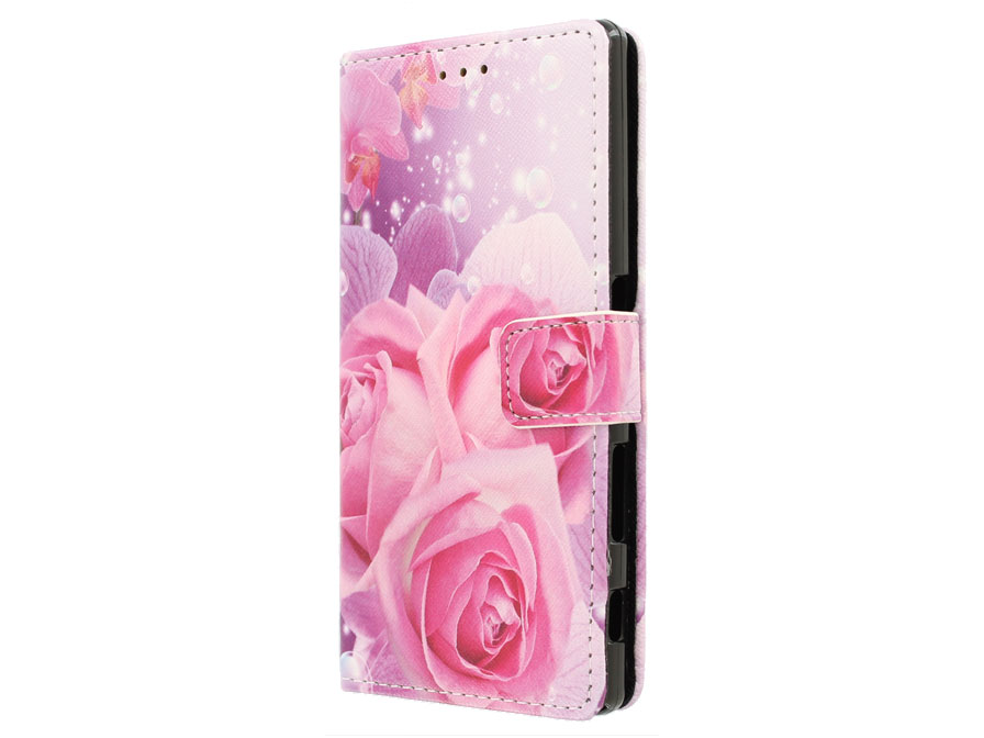 Roses Book Case - Sony Xperia Z5 hoesje