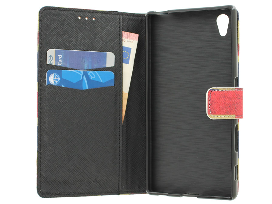 Great Brittain Book Case - Sony Xperia Z5 hoesje 
