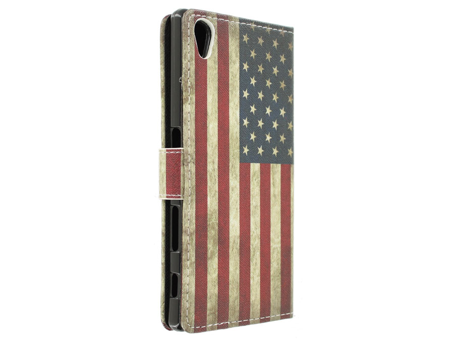 Vintage USA Book Case - Sony Xperia Z5 hoesje