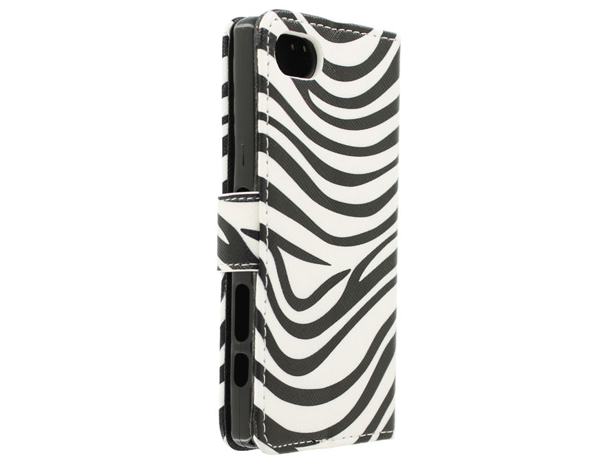 Zebra Walletcase - Sony Xperia Z5 Compact hoesje