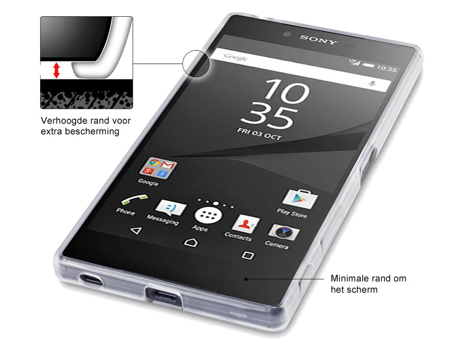 Kamer huilen Induceren Doorzichtige TPU Case | Sony Xperia Z5 Premium hoesje