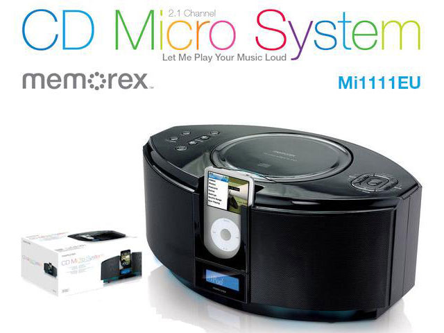 Memorex 2.1 Micro System met CD-speler en FM Radio