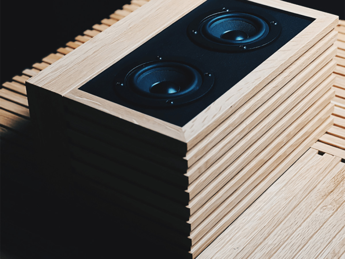 Acoustibox Solid Wood HiFi Bluetooth Speaker - Oak