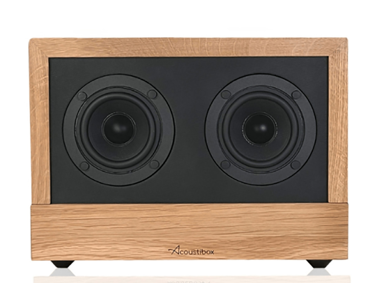 Acoustibox Solid Wood HiFi Bluetooth Speaker - Oak