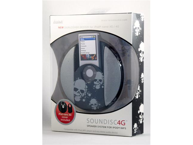 iWave SoundDisc Speaker voor iPod Nano (Skulls)