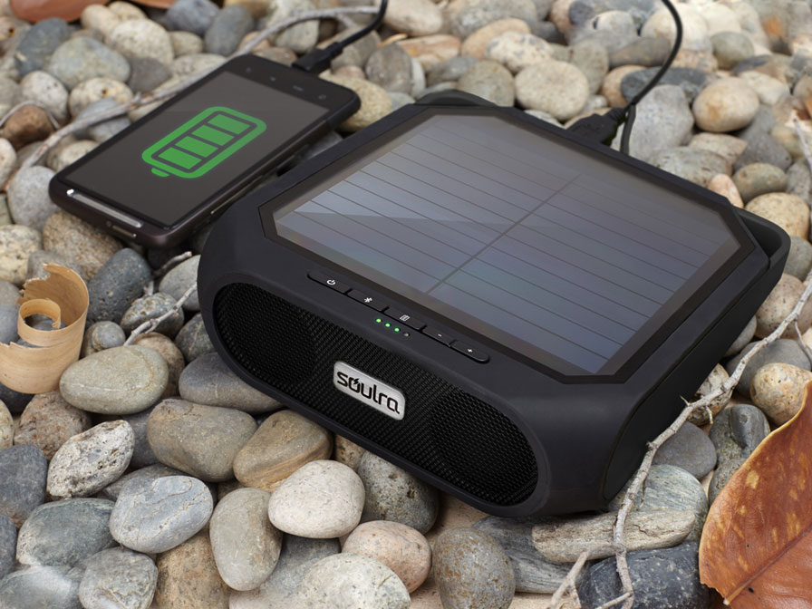Soulra Rugged Rukus - Solar Bluetooth Speaker Powerbank