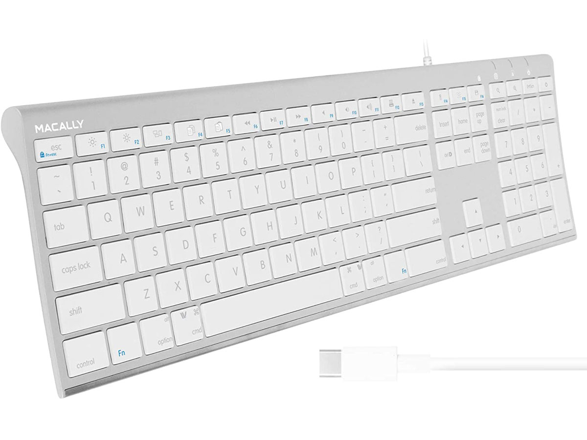 Buitengewoon Vijf Op tijd MacAlly USB-C Toetsenbord QWERTY Keyboard UCACEKEYA