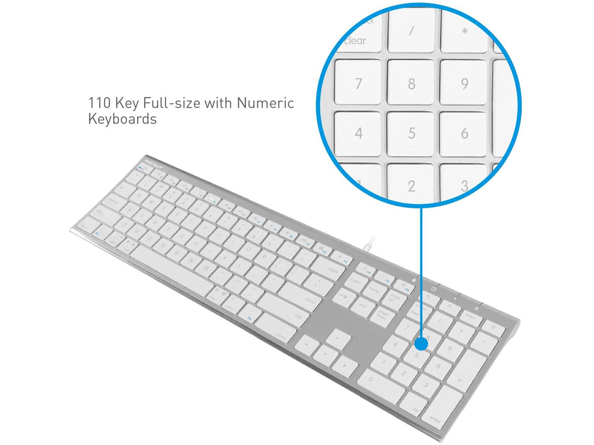 MacAlly USB-C Toetsenbord Apple Keyboard - QWERTY - UCACEKEYA