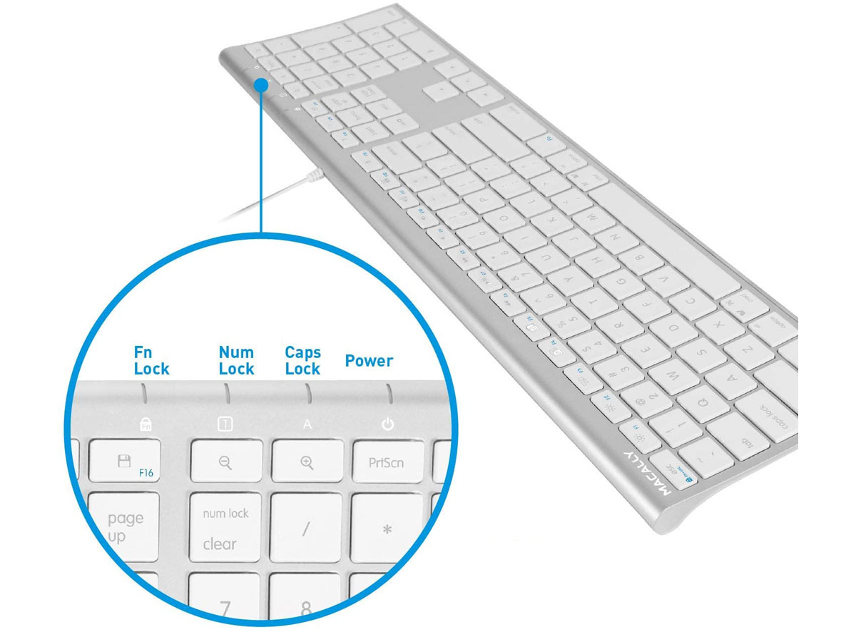 MacAlly Toetsenbord QWERTY Keyboard UCACEKEYA