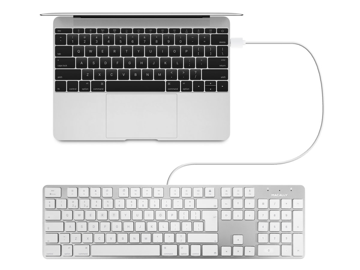 MacAlly Wired Apple Keyboard - QWERTY - SLIMKEYPROA-UK