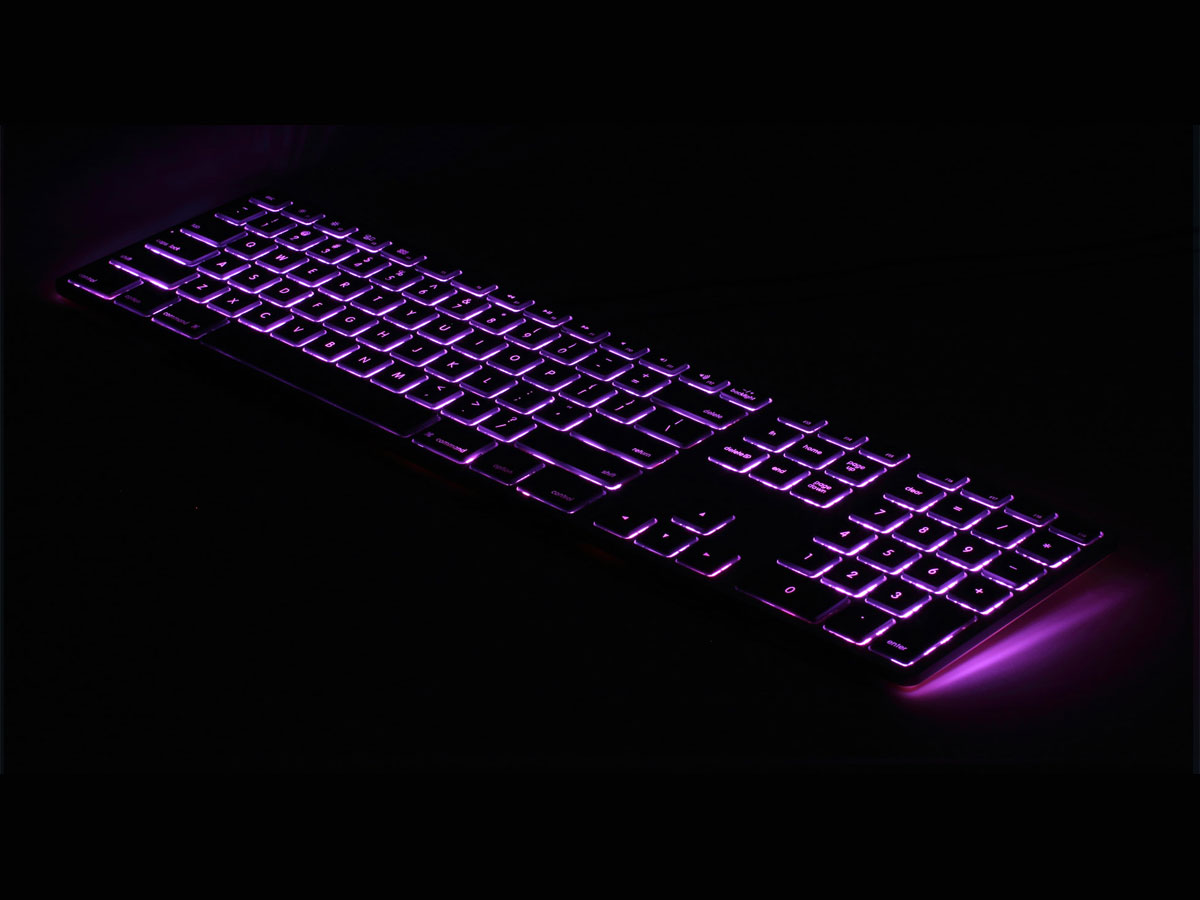 Matias RGB Wired Aluminum Keyboard AZERTY (Space Grey)