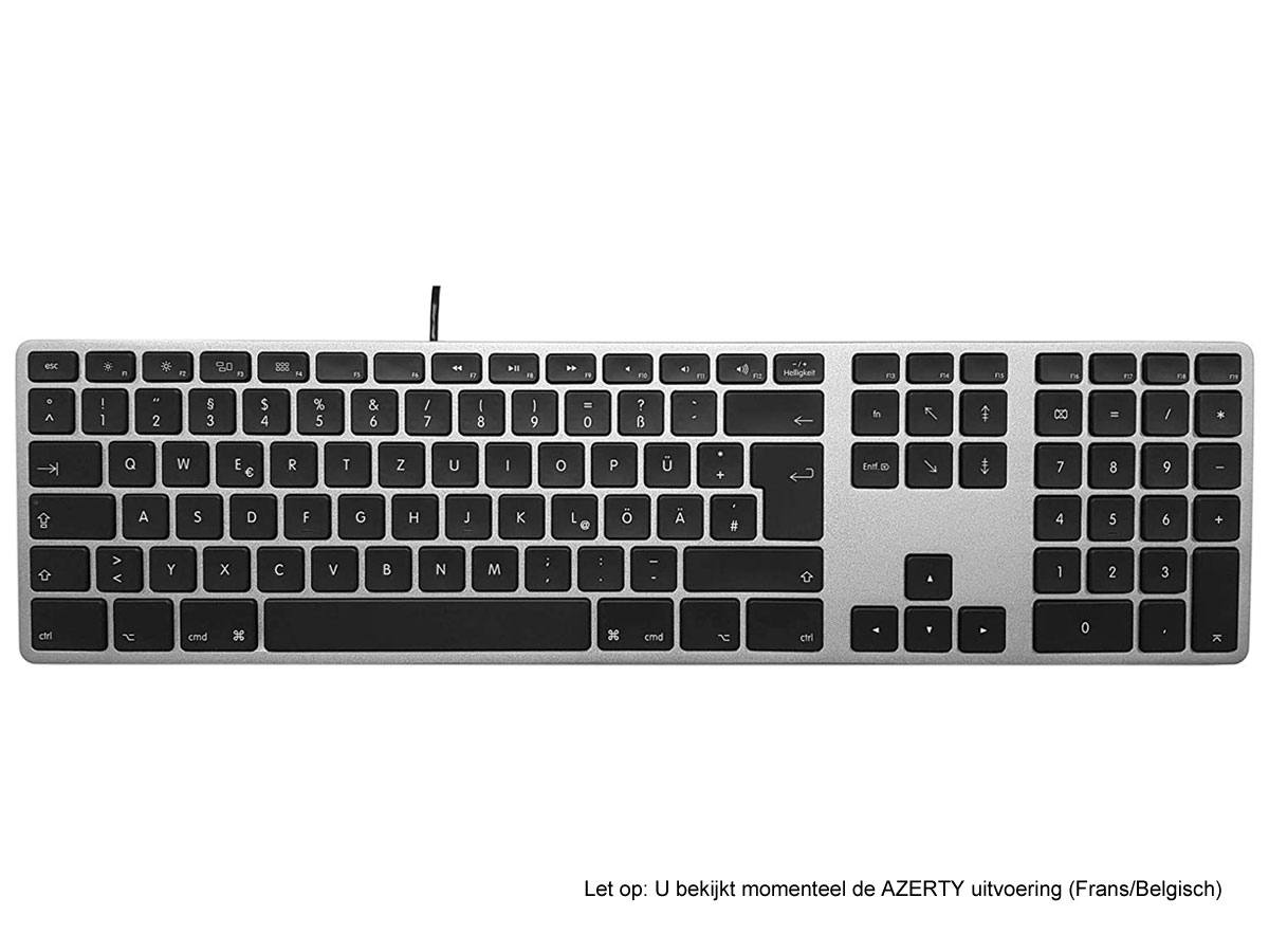 Matias Wired Aluminum Keyboard AZERTY (Space Gray)