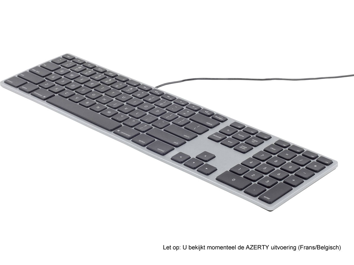 Matias Wired Aluminum Keyboard AZERTY (Space Gray)