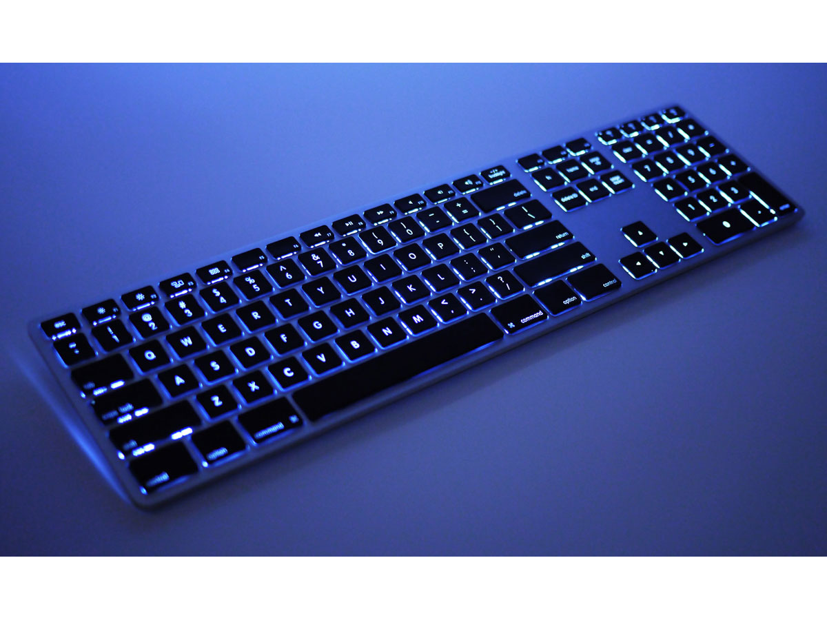 Matias Wireless Aluminium Backlit Keyboard (Space Grey)