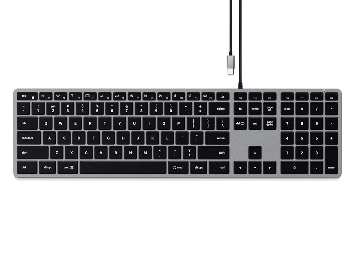 Satechi Slim W3 Wired Backlit Keyboard - QWERTY