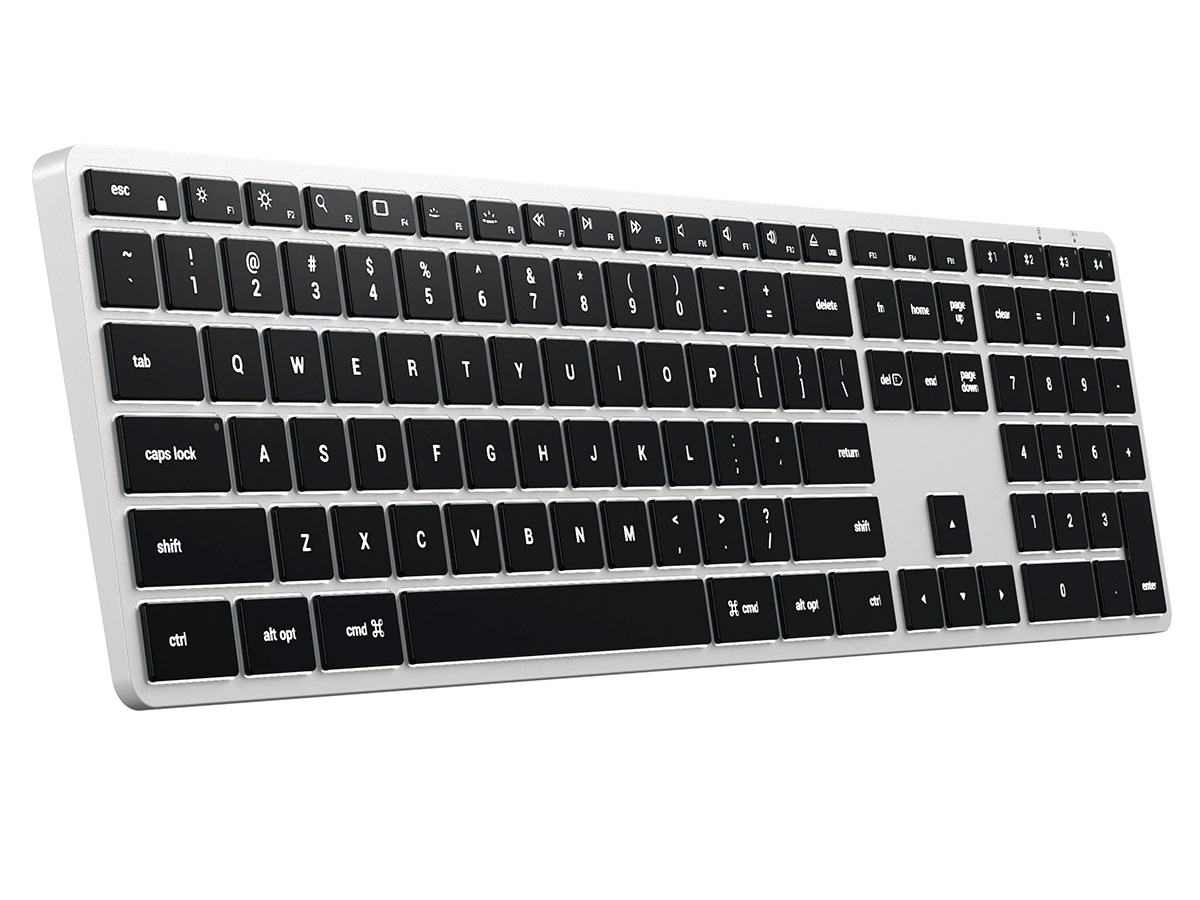 Satechi Slim X3 Bluetooth Backlit Keyboard Silver - QWERTY