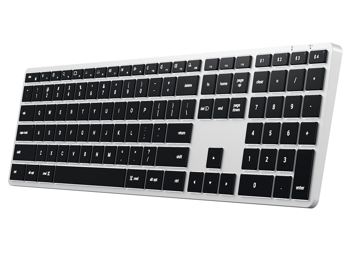 Satechi Slim X3 Bluetooth Backlit Keyboard Silver - QWERTY