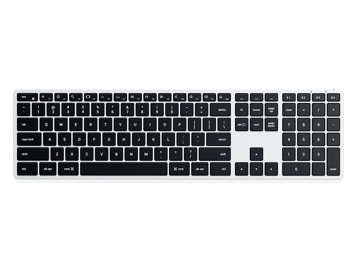 Satechi Slim X3 Bluetooth Backlit Keyboard Silver - QWERTY