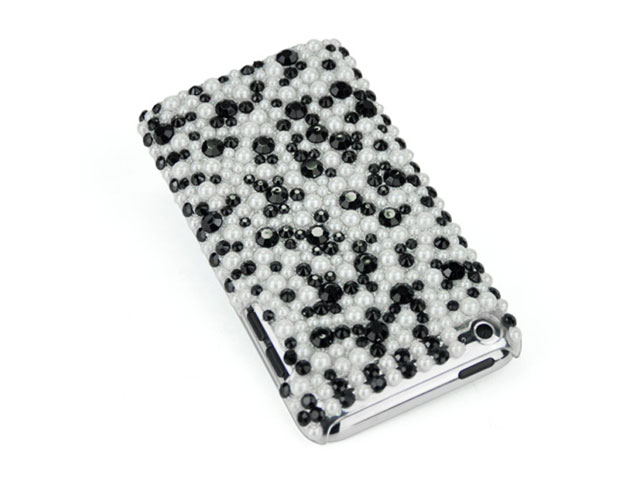 Black & White Pearl Back Case Hoes iPod touch 4G