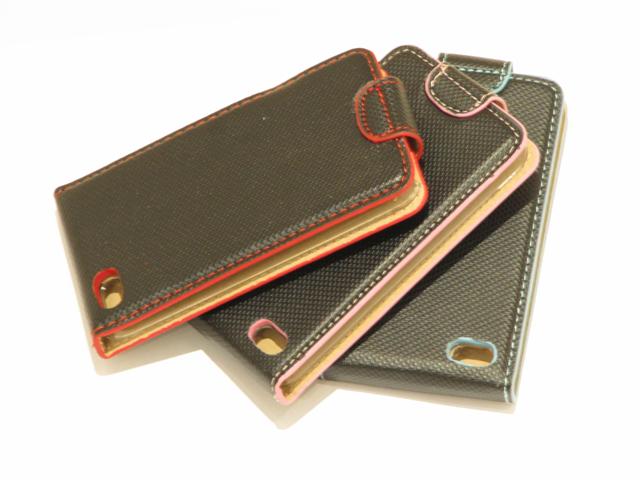 Colored Leather Bottomflip Case Hoes iPod touch 4G