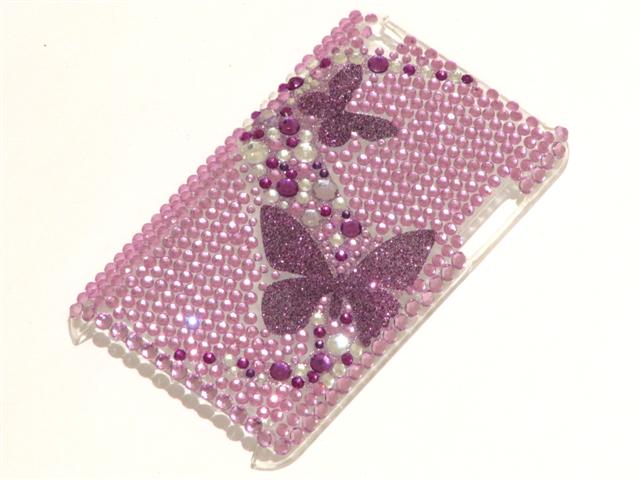 Lovely Butterflies Diamond Case Hoes iPod touch 4G
