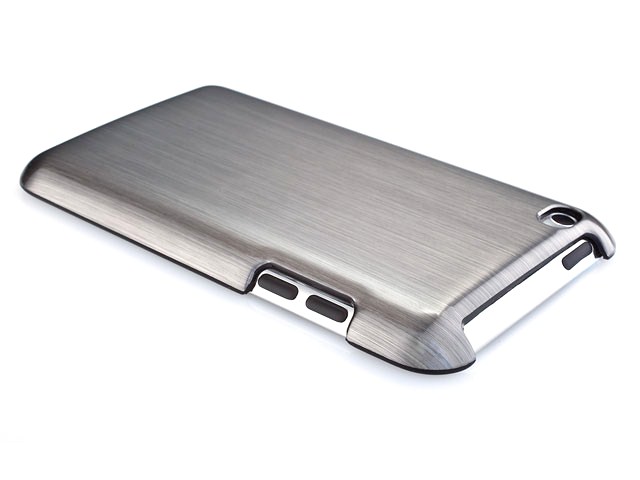 Qdos Brushed Titanium Back Case Hoes voor iPod touch 4G