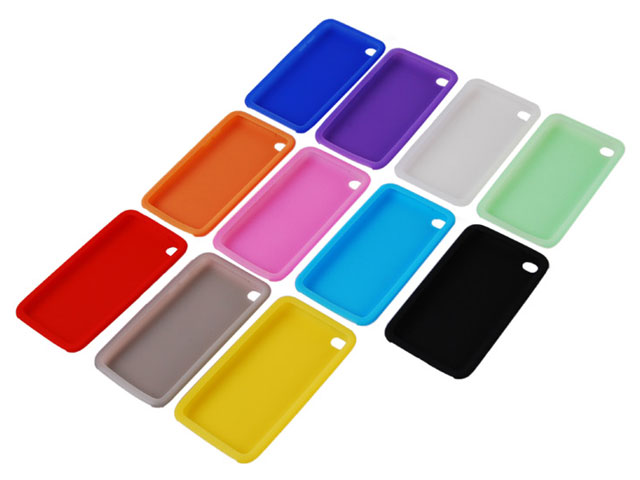 Color Series Silicone Skin Hoes voor iPod Touch 4G