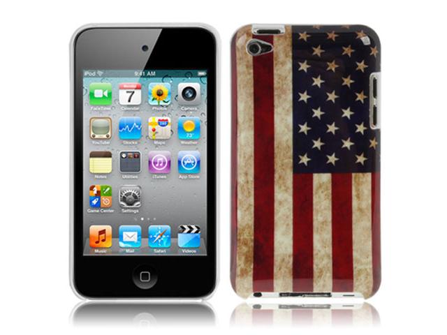USA Vintage Flag Case Hoes voor iPod touch 4G