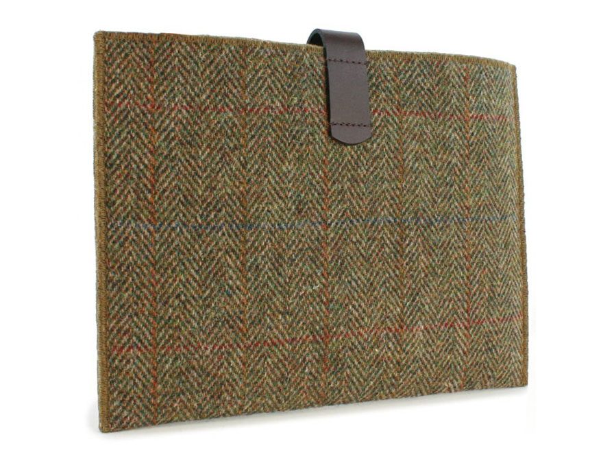 Officiële Harris Tweed Herringbone Brown Tablet Sleeve (10 inch)