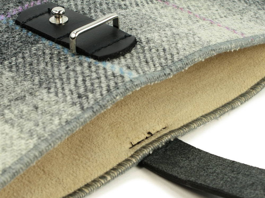 Officiële Harris Tweed Plaid Grey Tablet Sleeve (10 inch)