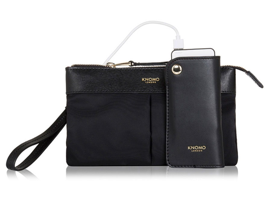 Knomo Dering Charge Pouch met 3000mAh Powerbank